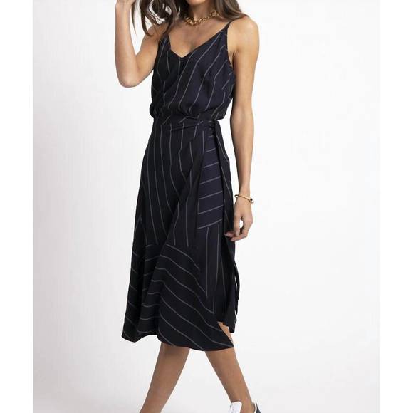 NEW BISHOP + YOUNG marisa cami stripe in navy and white - Picture 1 of 2
